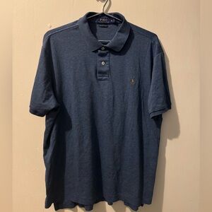 Polo Ralph Lauren Mens Blue Short Sleeve Polo Shirt size XL